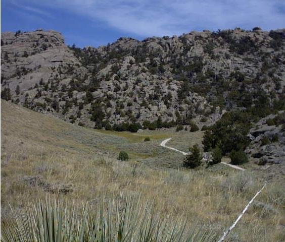 Martin's Cove trail in Wyoming